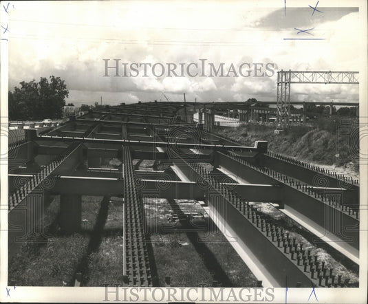 1965 Press Photo Six-lane bridge to connect Baton Rouge and Port Allen
