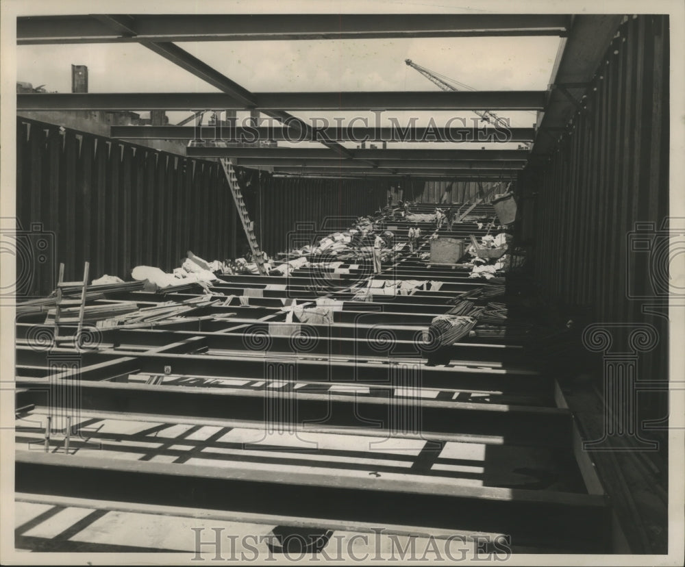 Press Photo Construction of Belle Chasse Tunnel - nox05446