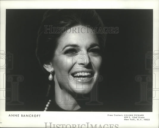 1970 Press Photo Anne Bancroft - nox05626
