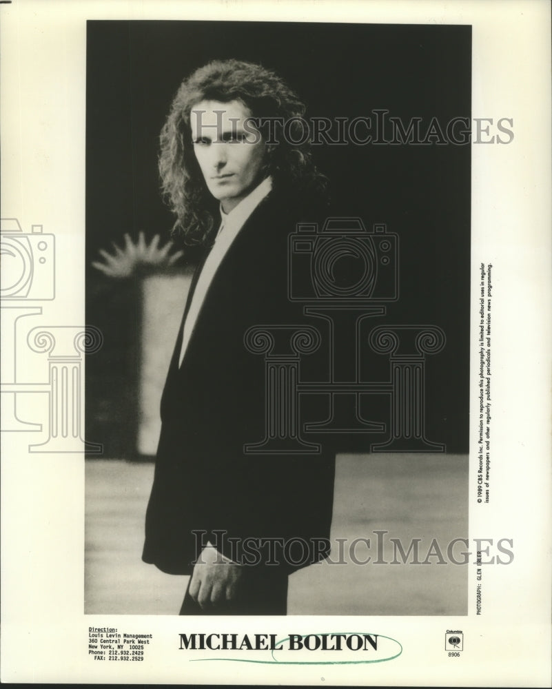 1991 Press Photo Michael Bolton - nox06122