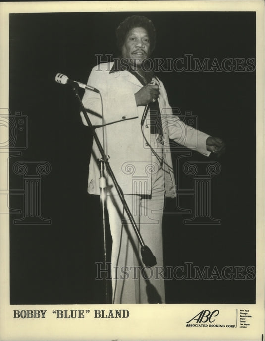 1983 Press Photo Bobby "Blue" Bland - nox06129
