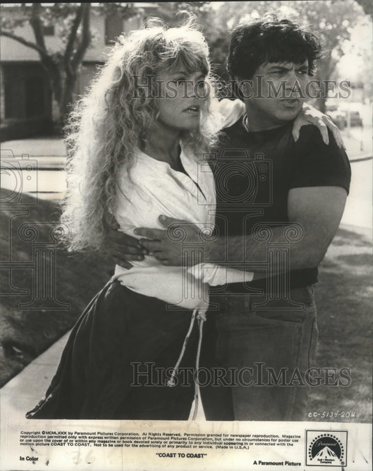 1980 Press Photo Dyan Cannon and Robert Blake in "Coast to Coast" - nox06140