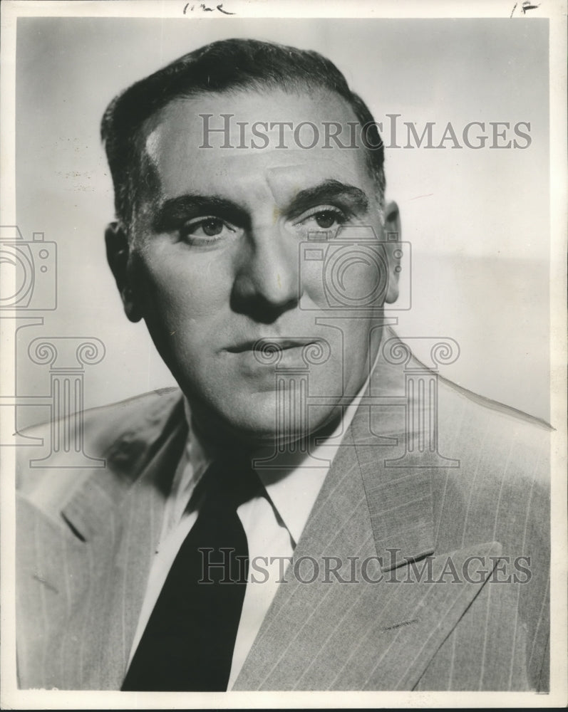 1955 Press Photo William Bendix will enact the role of Captain Queeg - nox06545