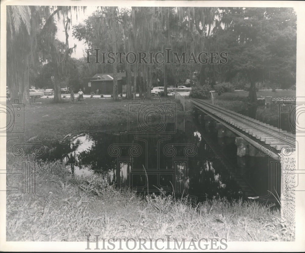 1959 Press Photo Audubon Park - Lagoon Number 4, New Orleans, Louisiana