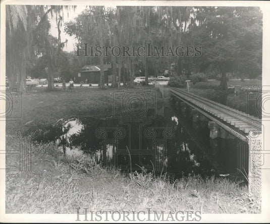1959 Press Photo Audubon Park - Lagoon Number 4, New Orleans, Louisiana