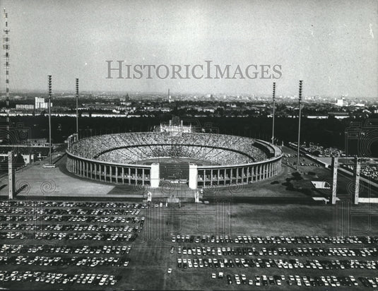1969 Press Photo Olympic Stadium in West Berlin, Germany - nox06770