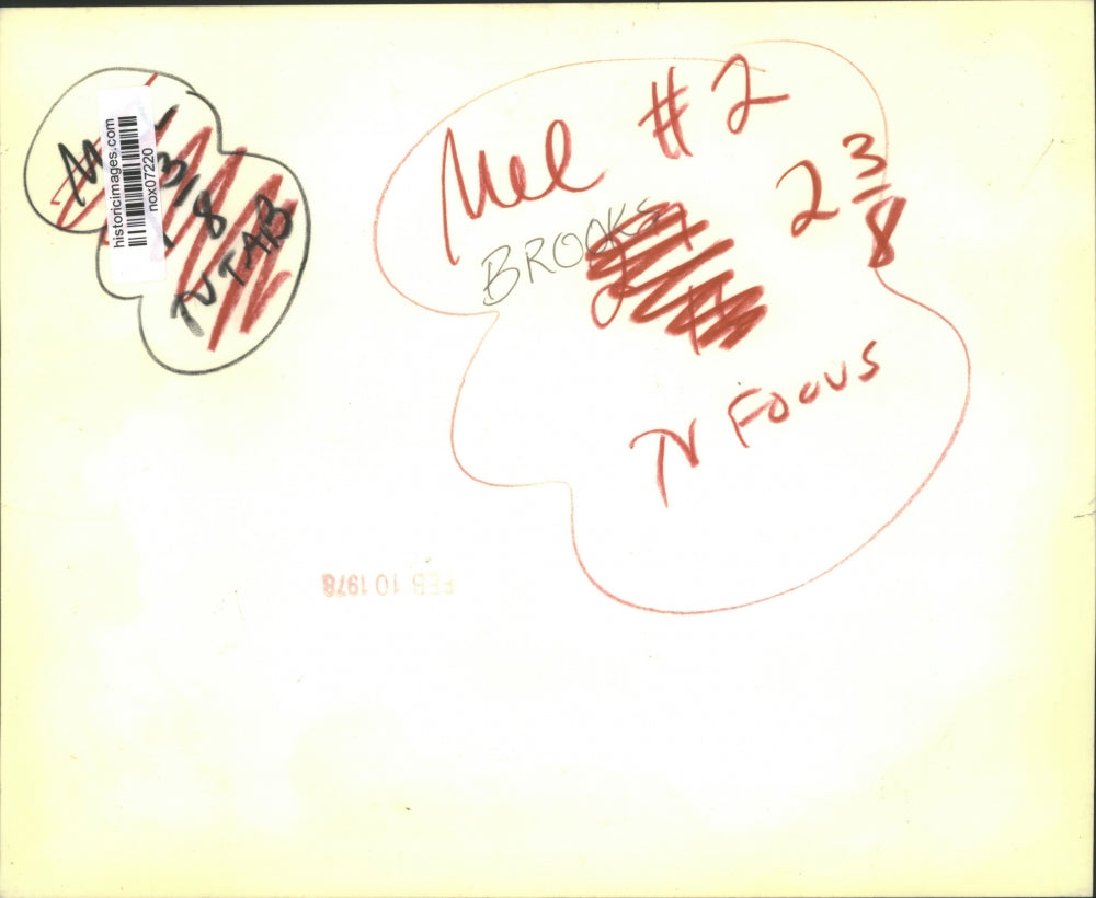 1977 Press Photo Mel Brooks and Madeline Kahn in "High Anxiety" - nox07220