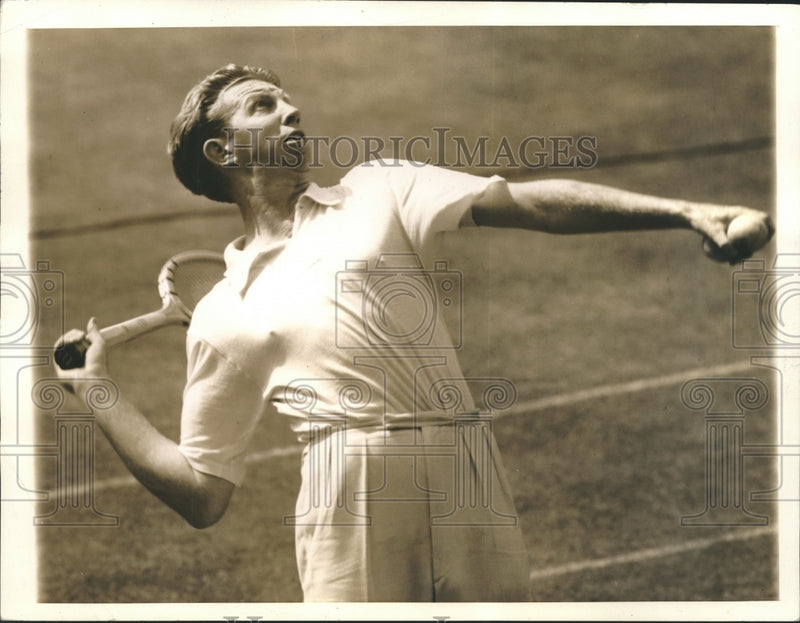 Load image into Gallery viewer, 1941 Press Photo Tennis - Don Budge in First Professional Round Robin Tourney

