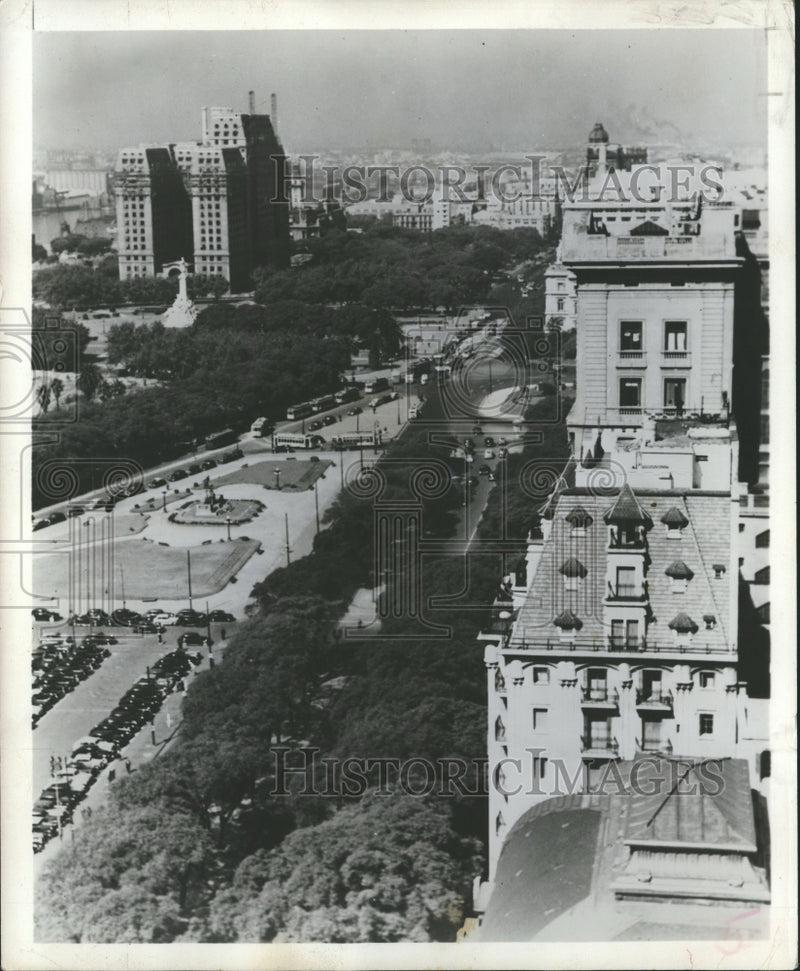 Load image into Gallery viewer, 1953 Press Photo Argentina - Aerial View of Park in Buenos Aires - nox07987
