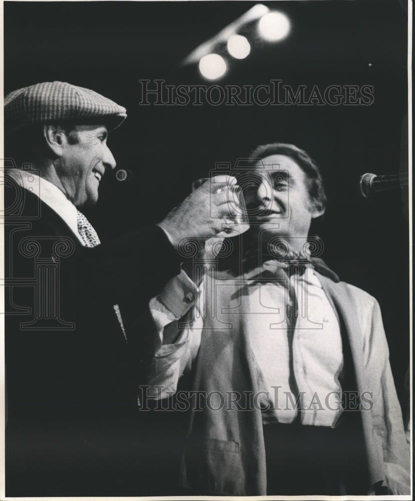 1977 Press Photo Milton Frome, Sid Caesar - nox08435