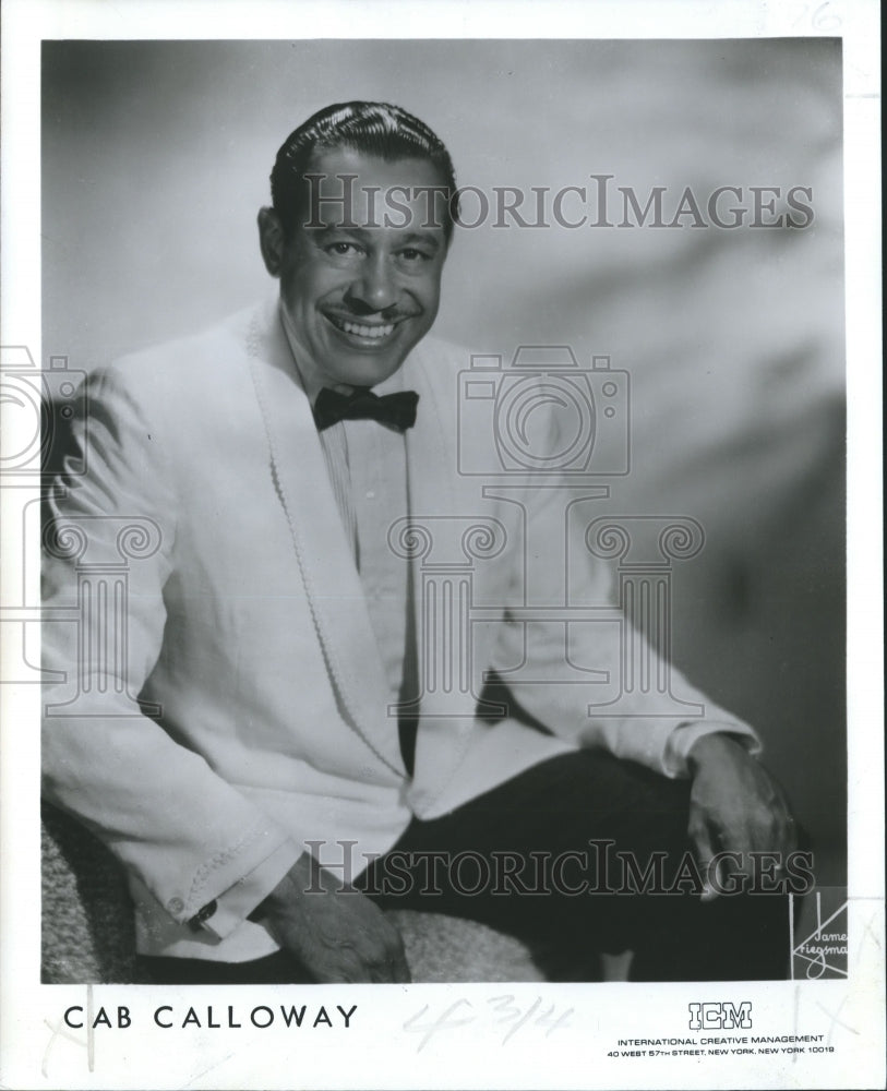 1977 Press Photo Cab Calloway - nox08444