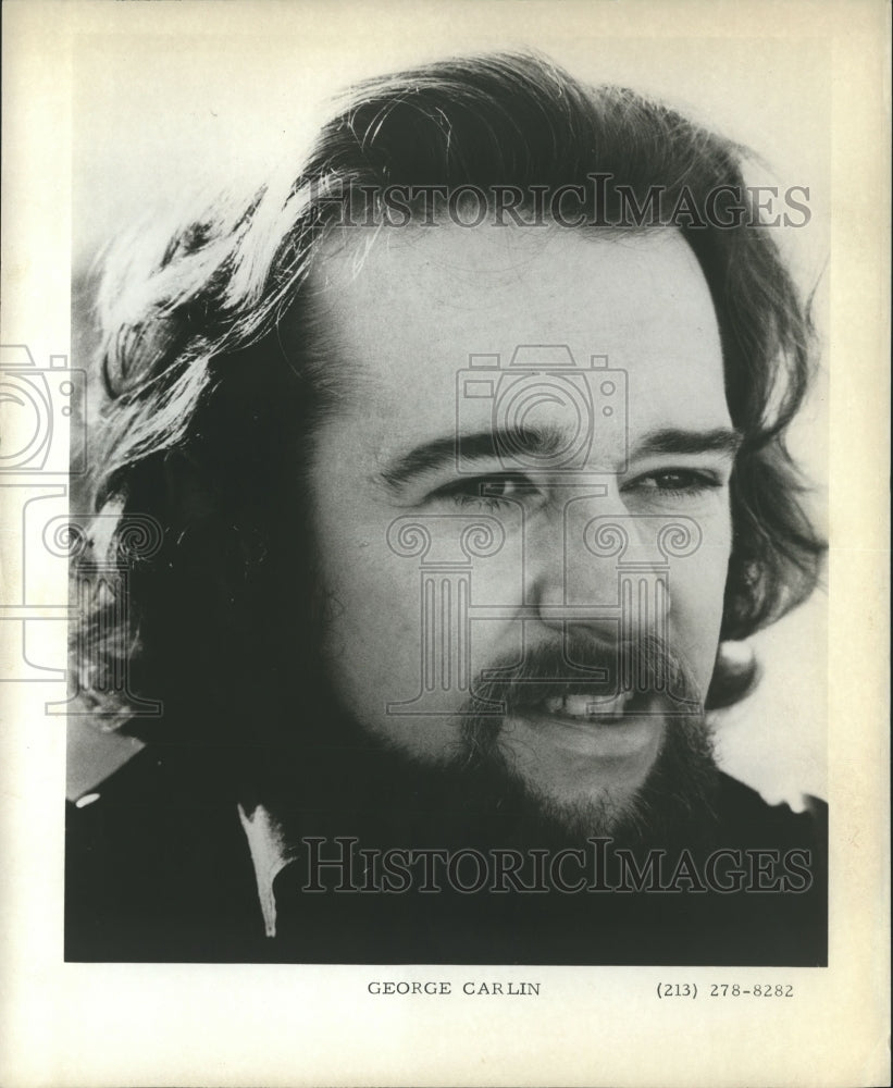 1972 Press Photo George Carlin - nox08454