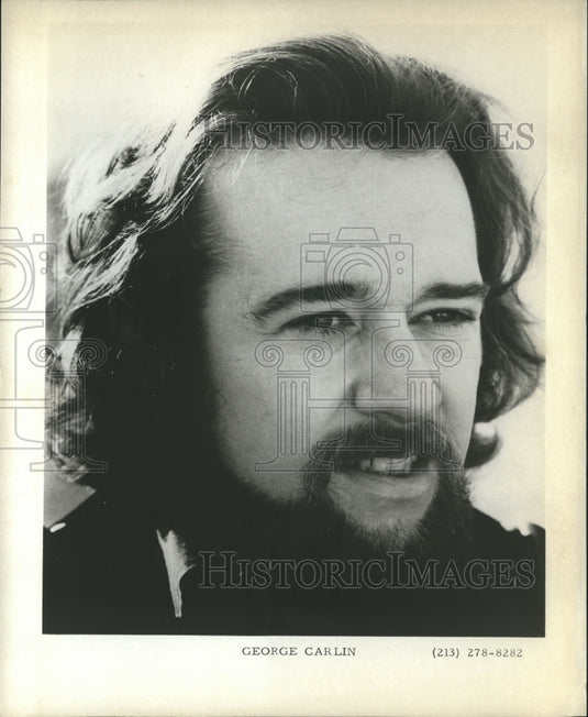 1972 Press Photo George Carlin - nox08454