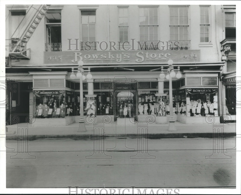 Press Photo Storefront of Bowsky&#39;s Store - nox08477