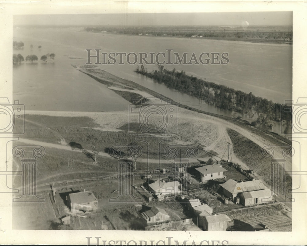 1939 Press Photo Aerial View of Bonnet Carre Spillway - nox08480