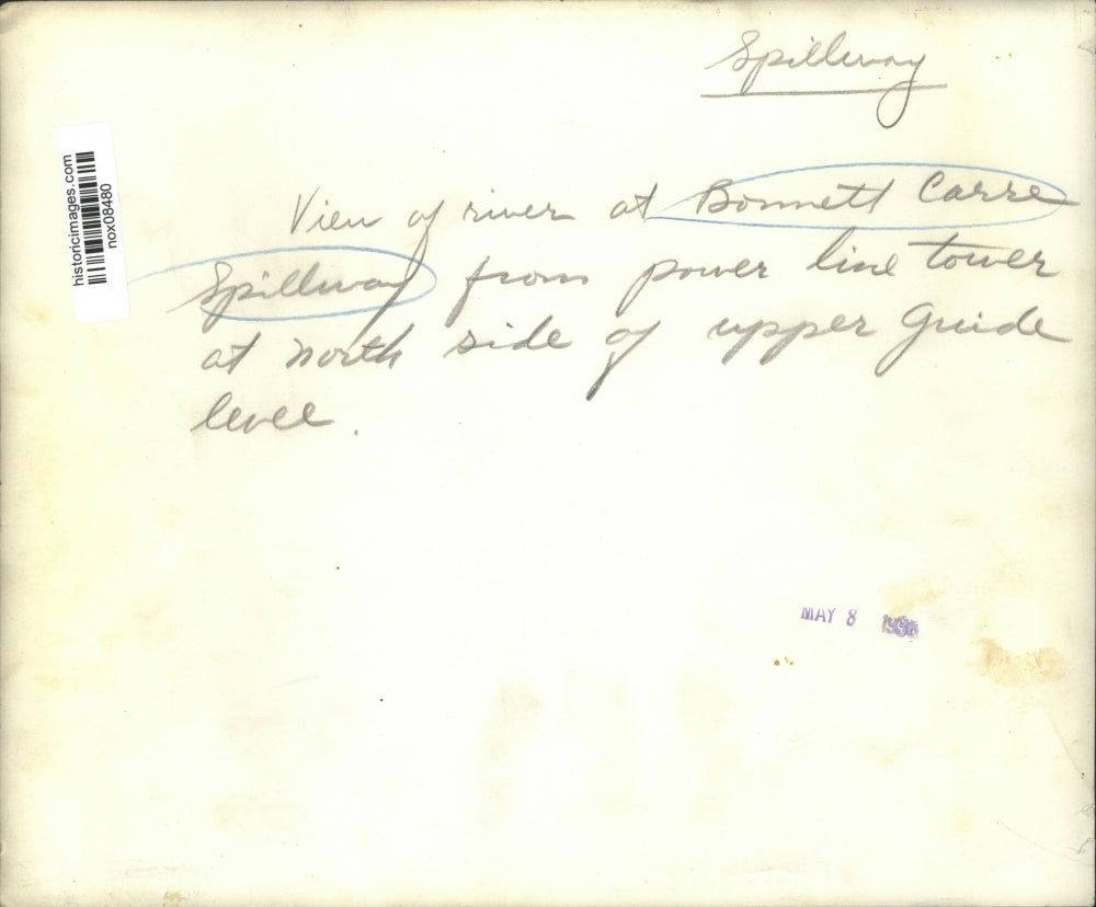 1939 Press Photo Aerial View of Bonnet Carre Spillway - nox08480