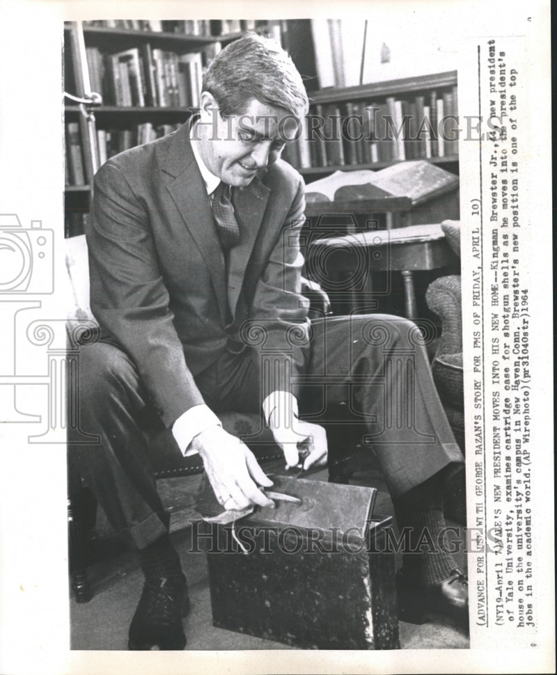 Load image into Gallery viewer, 1964 Press Photo School - Yale University's New President Kingman Brewster Jr.
