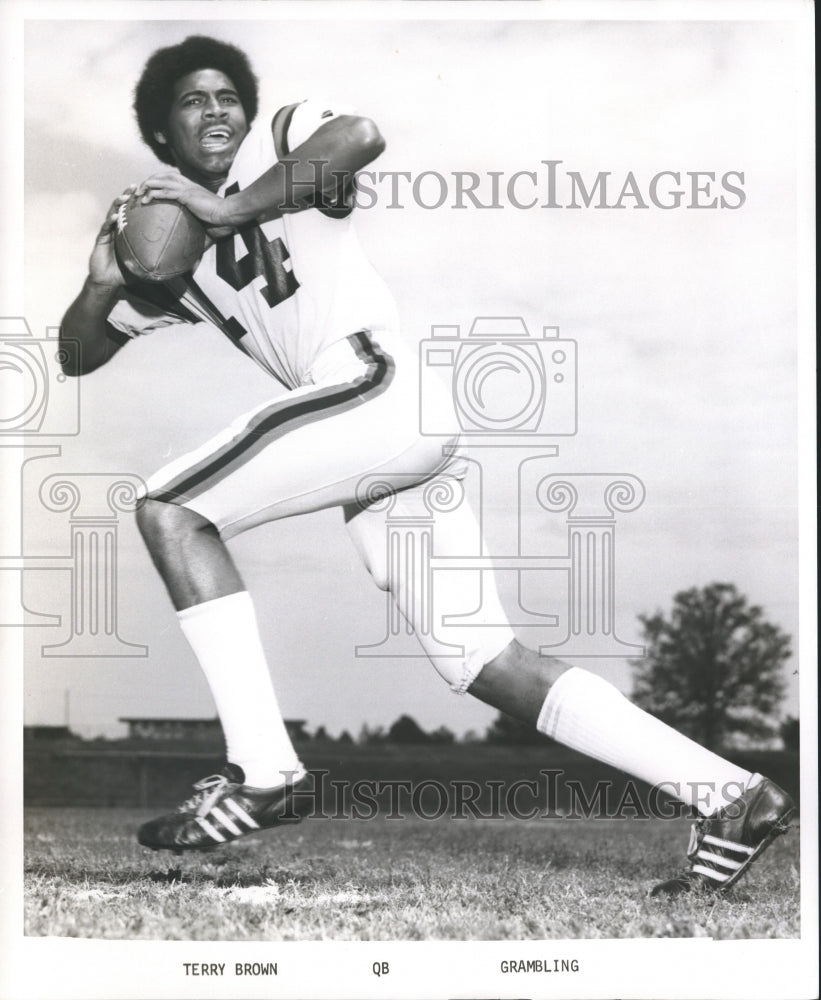 1977 Press Photo Football - Terry Brown, Quarterback for Grambling State Univ.- Historic Images