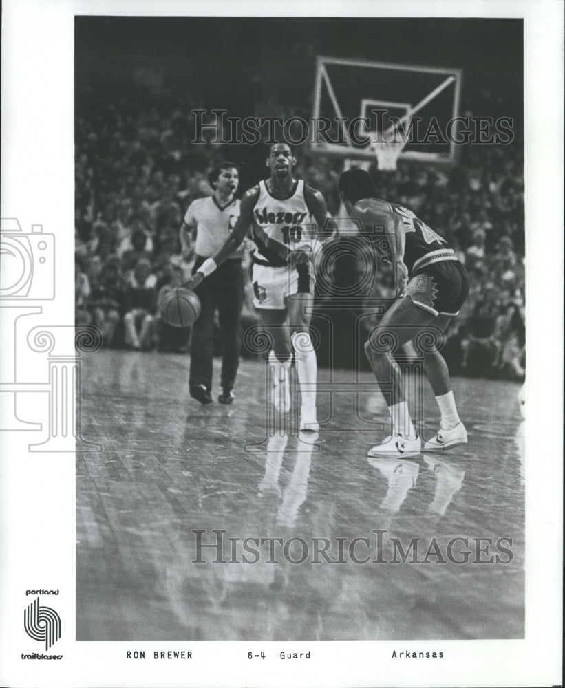 1979 Press Photo Basketball - Portland Trail Blazers Guard Ron Brewer