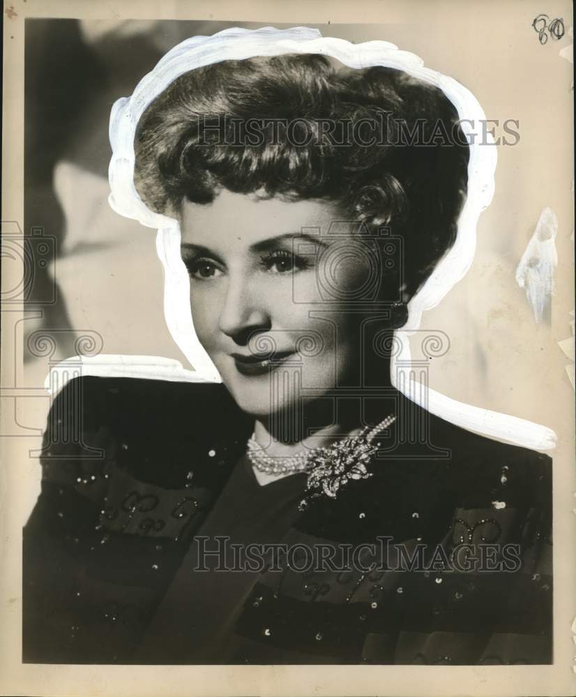 1951 Press Photo Billie Burke stars in &quot;Dear Amanda&quot; - nox09307- Historic Images