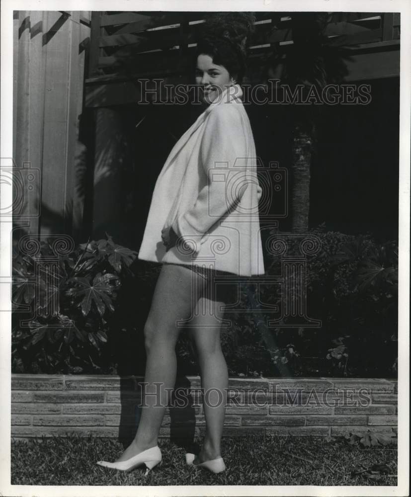 1958 Press Photo Claire Castille, &quot;Miss Personality&quot; winner &quot;Miss Capitol City&quot;- Historic Images