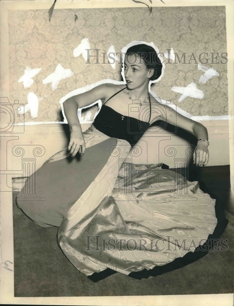 1938 Press Photo Dancer Charlotte Chandler - nox10160