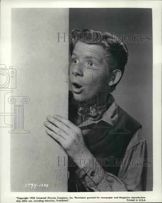 1955 Press Photo Actor Jimmy Boy Stars in The Second Greatest Sex - nox10276