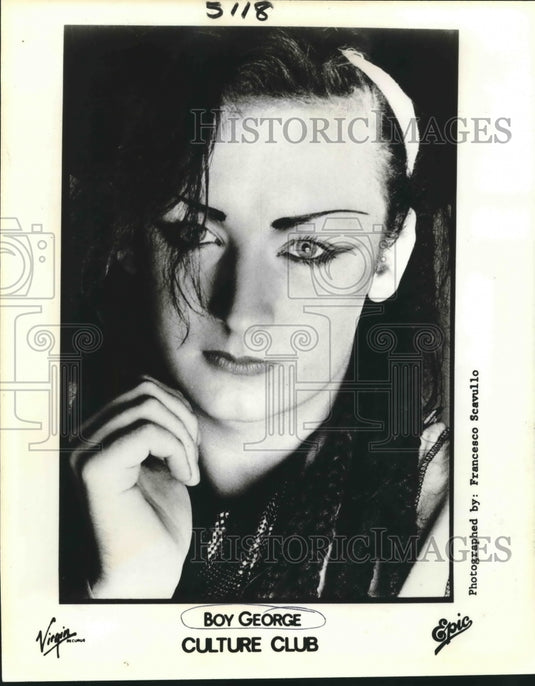 1984 Press Photo Singer Boy George of Culture Club - nox10282