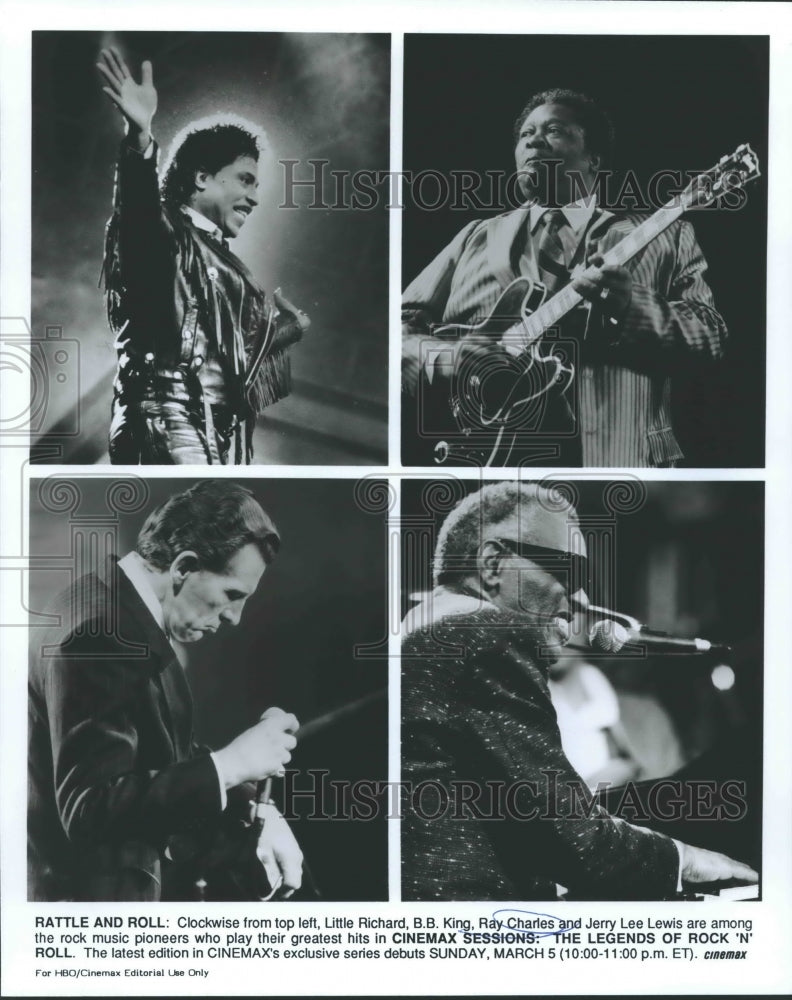 1989 Press Photo Famous Singers in &quot;The Legends of Rock&#39;n&#39;Roll&quot; - nox10728