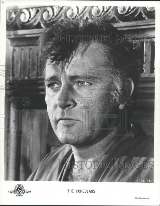 1986 Press Photo Richard Burton in "The Comedians' - nox10833