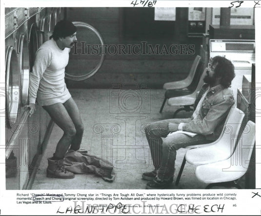 1982 Press Photo Richard Cheech Marin & Tommy Chong in Things Are Tough All Over