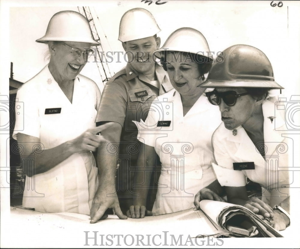 1963 Press Photo New Orleans - Planning of Health Facility at Camp Leroy Johnson