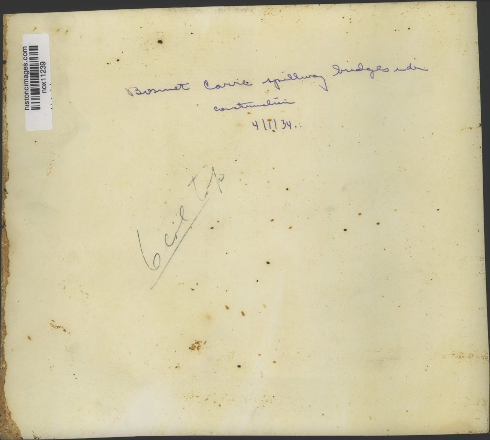 1934 Press Photo Bonnet Carre Spillway Bridges Under Construction - nox11239