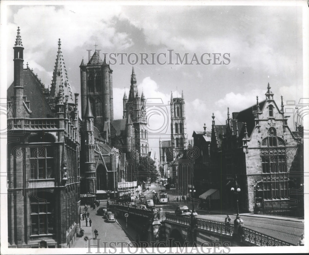 1979 Press Photo Ghent, Belgium - Cathedral Area - nox11289