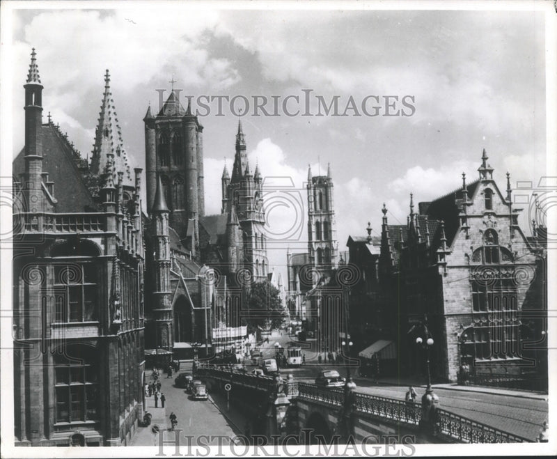 Load image into Gallery viewer, 1979 Press Photo Ghent, Belgium - Cathedral Area - nox11289
