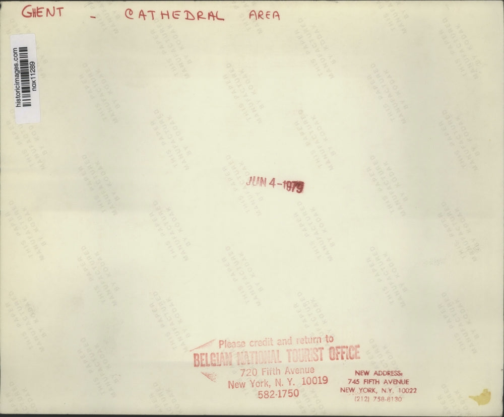 1979 Press Photo Ghent, Belgium - Cathedral Area - nox11289