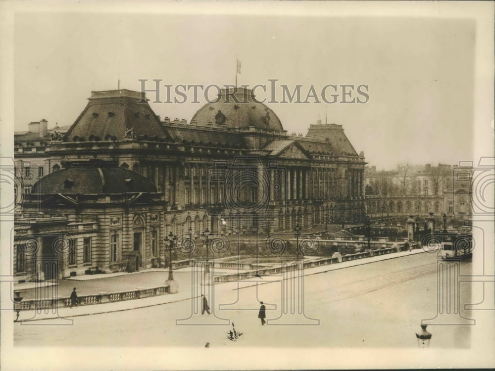 1929 Press Photo Royal Palace in Brussels, Belgium - nox11293