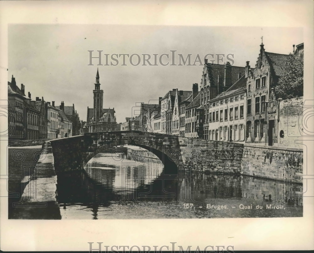 1940 Press Photo Belgium - Town of Bruges Occupied by German Forces