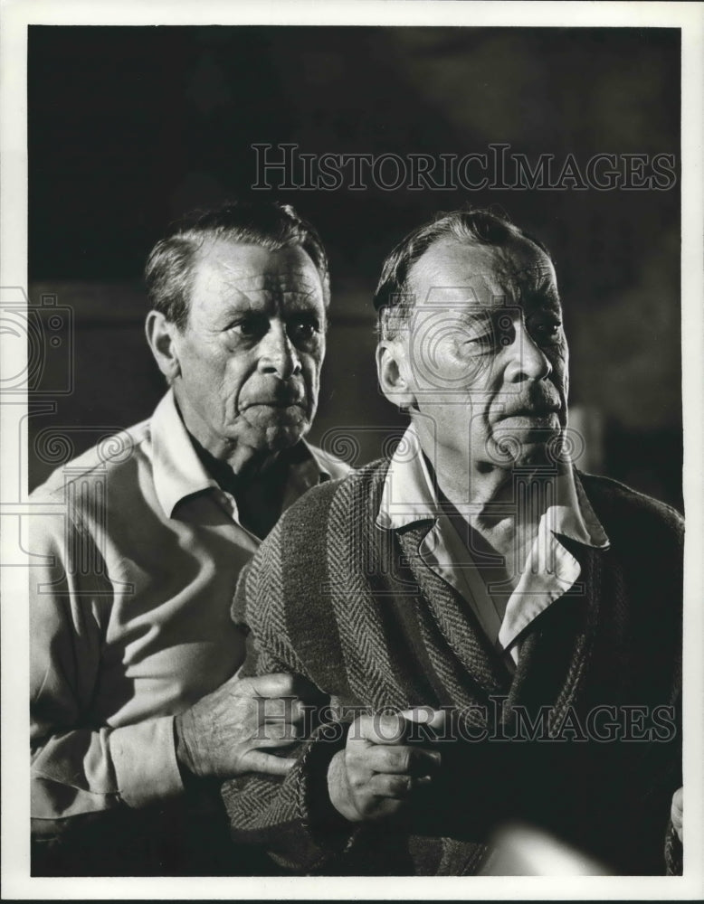 1959 Press Photo &quot;Staccato&quot; - Eduardo Ciannelli and Vladimir Sokoloff, Actors
