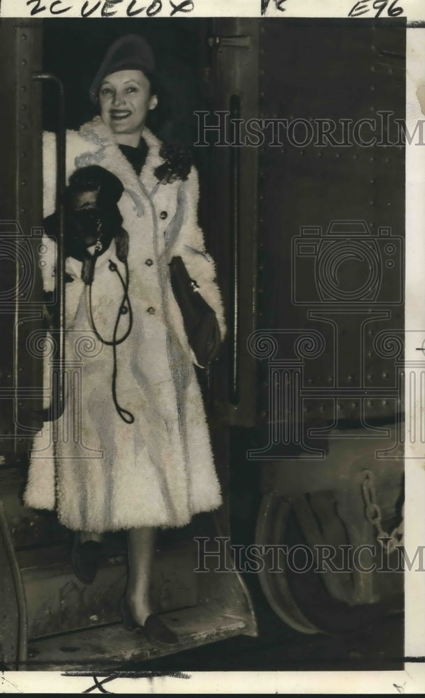 1940 Press Photo Actress Katharine Cornell in No Time for Comedy in New Orleans