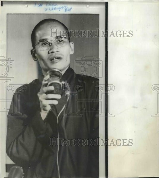 1966 Press Photo Buddhist Institute - Thich Tam Chau, Buddhist Leader, Saigon