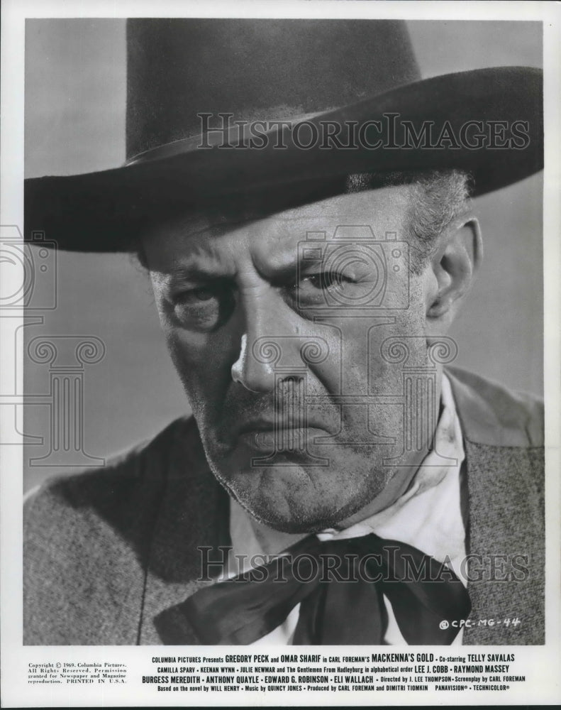 1969 Press Photo Actor Lee J. Cobb in Mackenna's Gold