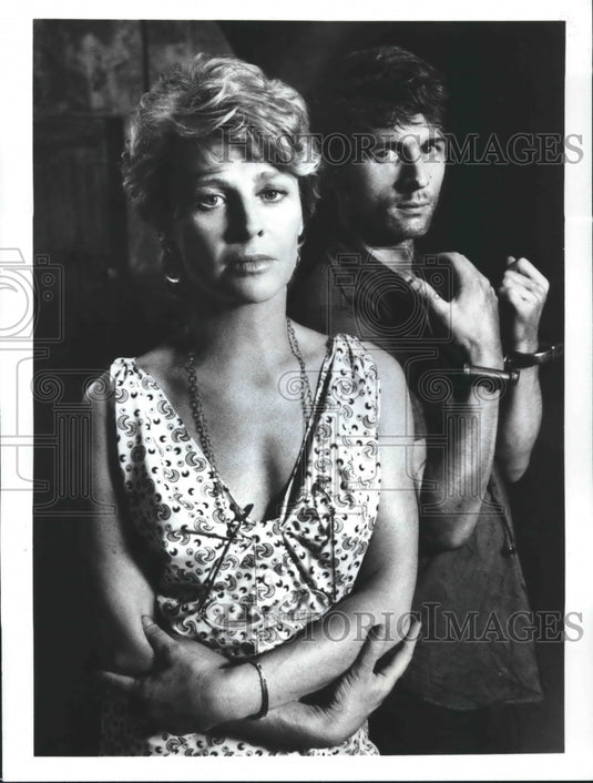 1988 Press Photo "Dadah Is Death" - Julie Christie and John Polson on CBS