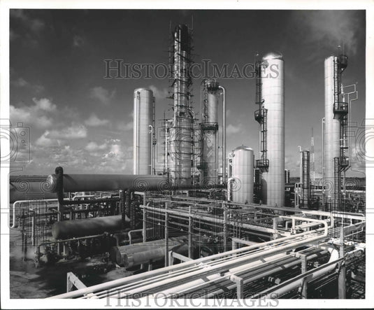 1966 Press Photo Gas-processing plant at Grand Chenier, La., Continental Oil Co.
