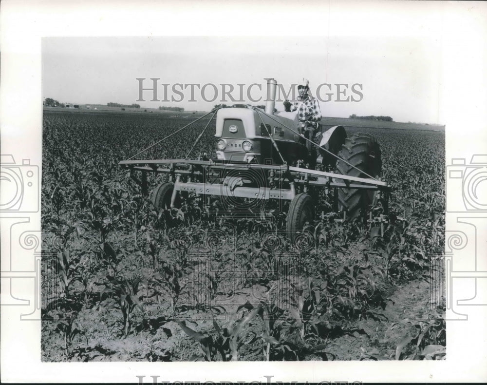 1963 Press Photo Mechanical Muscle on the farm results in more crops