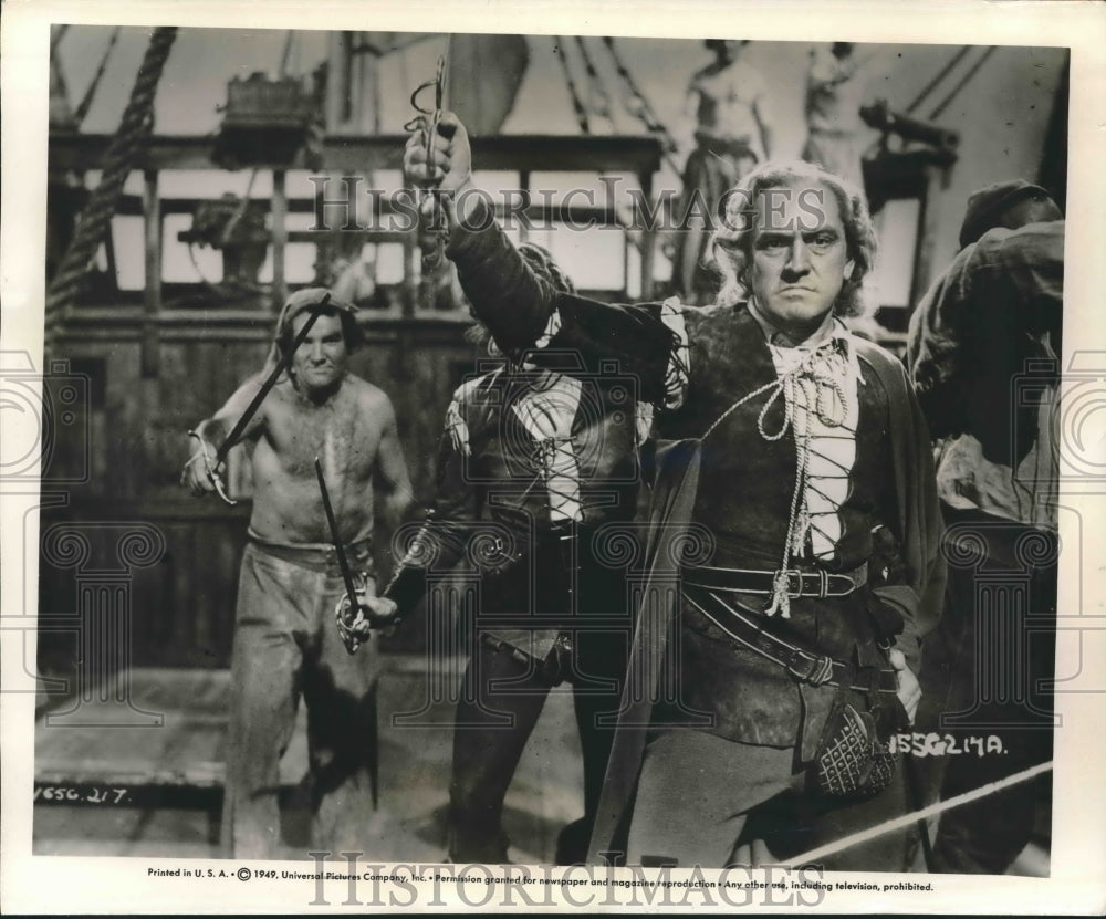 1949 Press Photo Actor Fredric March in Scene From Christopher Columbus