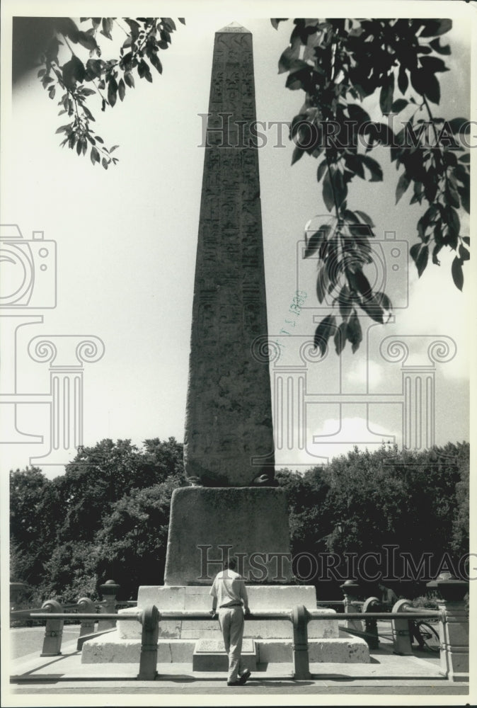 1990 Press Photo Cleopatra&#39;s Needle, Central Park, New York City - nox13203