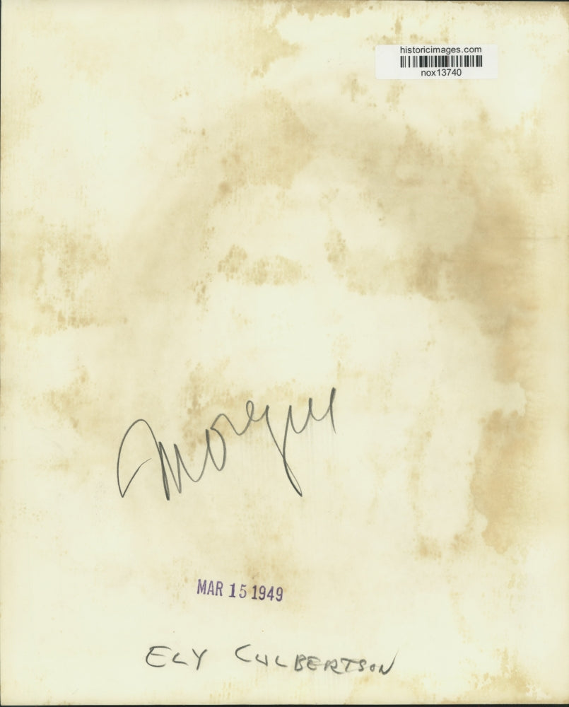 1949 Press Photo Ely Culbertson - nox13740