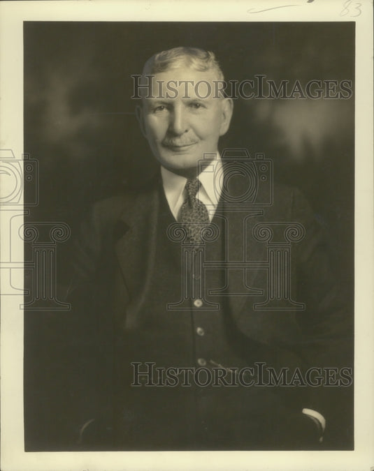 1938 Press Photo Daniel D. Curran, National Bank of Commerce Vice President