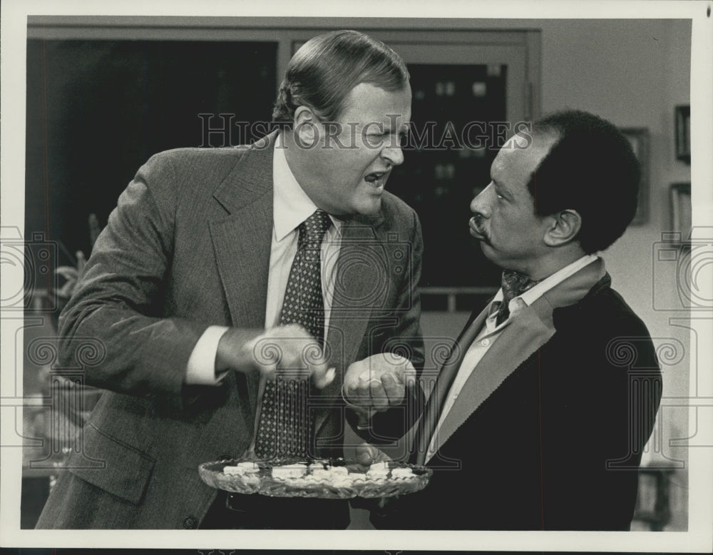 1978 Press Photo Sherman Hemsley, Franklin Cover co-star in "The Jeffersons"
